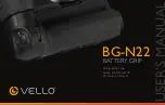 Предварительный просмотр 1 страницы Vello BG-N22 User Manual