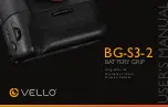 Предварительный просмотр 1 страницы Vello BG-S3-2 Quick Start Manual