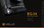 Preview for 1 page of Vello BG-S4 Manual