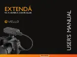 Preview for 1 page of Vello EXTENDA User Manual