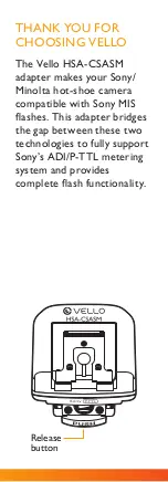 Предварительный просмотр 2 страницы Vello HSA-CSASM User Manual