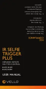 Vello IR Selfie Trigger Plus IR-SPC User Manual предпросмотр
