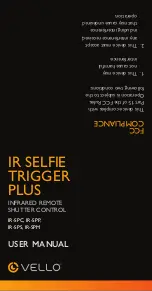 Vello IR Selfie Trigger Plus IR-SPC User Manual preview