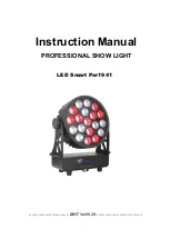 Preview for 1 page of Vello LED Smart Par1941 Instruction Manual