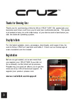 Preview for 3 page of Velocity Cruz T408 Official User Manual