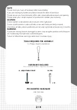 Preview for 2 page of Velocity VD157 Assembly Instructions