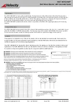 Velocity VDOT-SSPK24WLP Series Manual preview