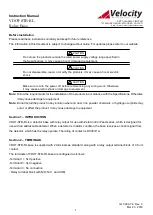 Preview for 1 page of Velocity VDOT-STB-RL Instruction Manual