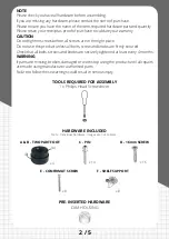 Preview for 2 page of Velocity Velocity Bookcase 900 High VBC99 Assembly Instructions