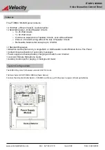 Velocity ZT-MNS-100BAS Manual preview