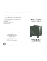 Velodyne 810 Owner'S Manual preview