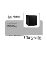 Preview for 1 page of Velodyne Chrysalis BASSMATRIX-10 User Manual