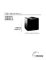 Velodyne CHT-10 User Manual preview