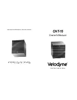 Preview for 1 page of Velodyne CHT-15 Owner'S Manual