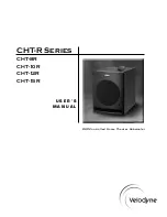 Preview for 1 page of Velodyne CHT-15R User Manual