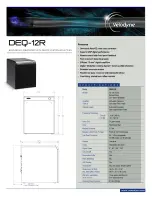 Preview for 1 page of Velodyne DEQ-12R Datasheet