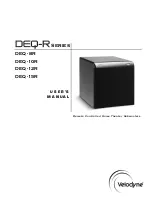 Preview for 1 page of Velodyne DEQ - 8R User Manual