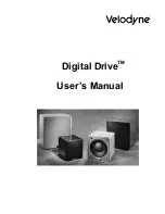 Velodyne Digital Drive Subwoofer User Manual preview