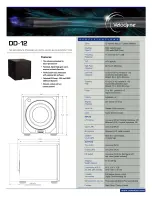 Preview for 1 page of Velodyne DIGITAL DRIVEPLUS DD-12+ Datasheet