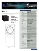 Velodyne DIGITAL DRIVEPLUS DD-15+ Datasheet preview