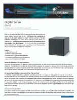 Preview for 1 page of Velodyne Digital Servo DS-10 Specifications