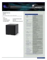 Preview for 1 page of Velodyne Digital Servo DS-1D Specifications