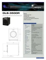 Preview for 1 page of Velodyne DLS-3500R Specifications