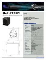 Preview for 1 page of Velodyne DLS-3750R Datasheet