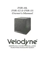 Preview for 1 page of Velodyne FSR-10 Owner'S Manual