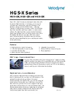 Velodyne HGS-10X Specifications предпросмотр