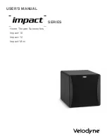 Preview for 1 page of Velodyne IMPACT IMPACT-10 User Manual