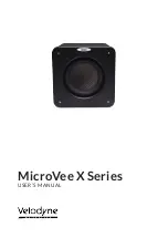 Preview for 1 page of Velodyne MicroVee X Series User Manual