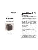 Velodyne MiniVee Audio/Video User Manual preview