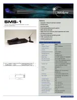 Velodyne SMS-1 - DATASHEET 1 Specifications preview