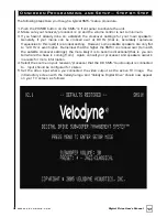 Preview for 23 page of Velodyne SMS-1 - DATASHEET 1 User Manual