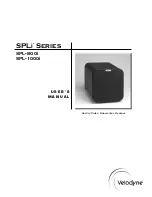 Preview for 1 page of Velodyne SPL-1000I - User Manual