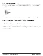 Preview for 20 page of Velodyne SUBCONTRACTOR SC-600 Amplifier User Manual