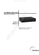 Velodyne Subcontractor SC-600D User Manual предпросмотр