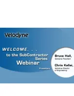 Preview for 1 page of Velodyne SubContractor Series SC-1250 Brochure