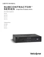 Velodyne SubContractor Series SC-1250 User Manual preview