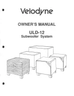 Preview for 1 page of Velodyne ULD-12 Owner'S Manual