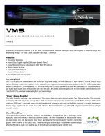 Preview for 1 page of Velodyne VMS-8 Specifications