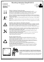 Preview for 3 page of velopa Easylift 500 D Mounting Instruction