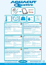 Preview for 6 page of Velopex AQUACUT Q4UATTRO Quick Start Manual