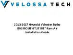 VELOSSA TECH BIG MOUTH LIT KIT Installation Manual preview