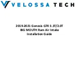 Предварительный просмотр 1 страницы VELOSSA TECH G70 Installation Manual