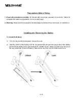 Preview for 8 page of VELOWAVE PONY Instructions Manual