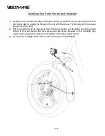 Preview for 6 page of VELOWAVE PRADO S Instructions Manual