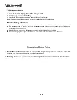 Preview for 9 page of VELOWAVE PRADO S Instructions Manual