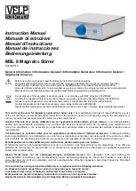 Velp Scientifica F203A0513 Instruction Manual preview